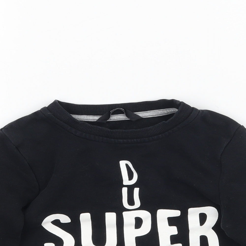 George Boys Black   Pullover Sweatshirt Size 2-3 Years  - Super duper dude