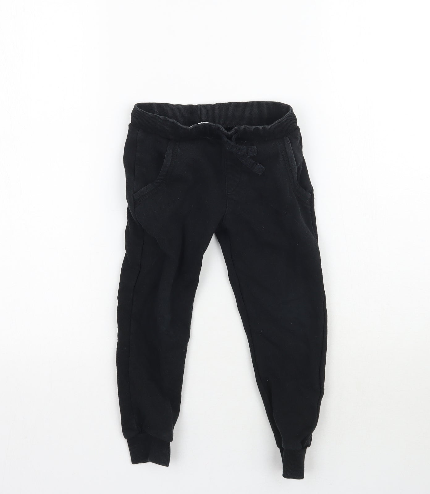 Marks and Spencer Boys Black   Jogger Trousers Size 3-4 Years