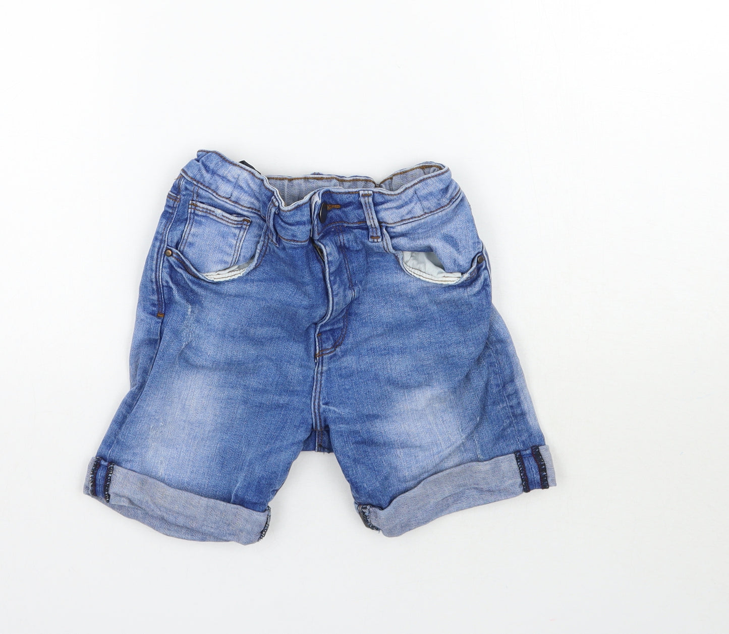 George Boys Blue  Denim Bermuda Shorts Size 8-9 Years