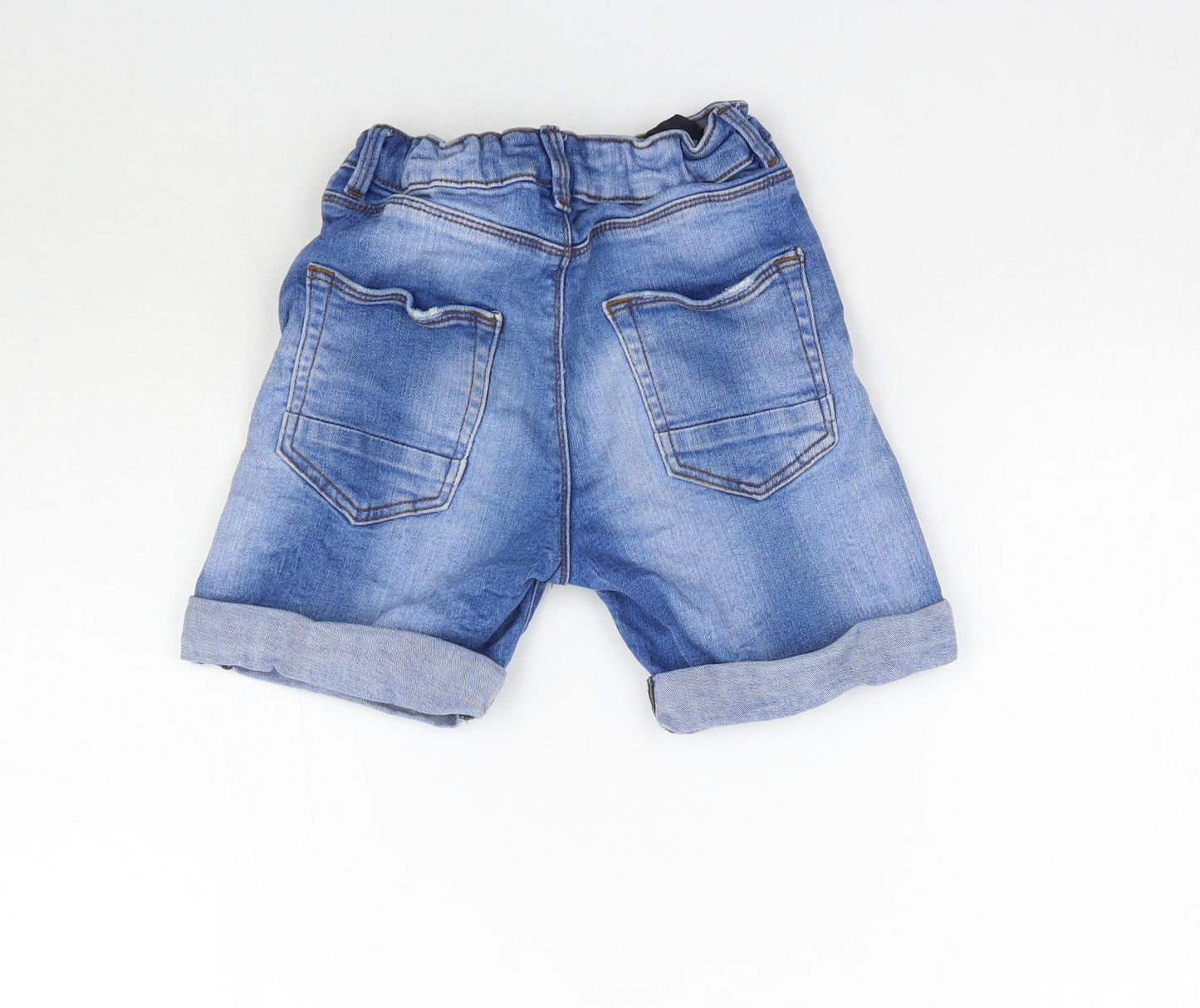 George Boys Blue  Denim Bermuda Shorts Size 8-9 Years