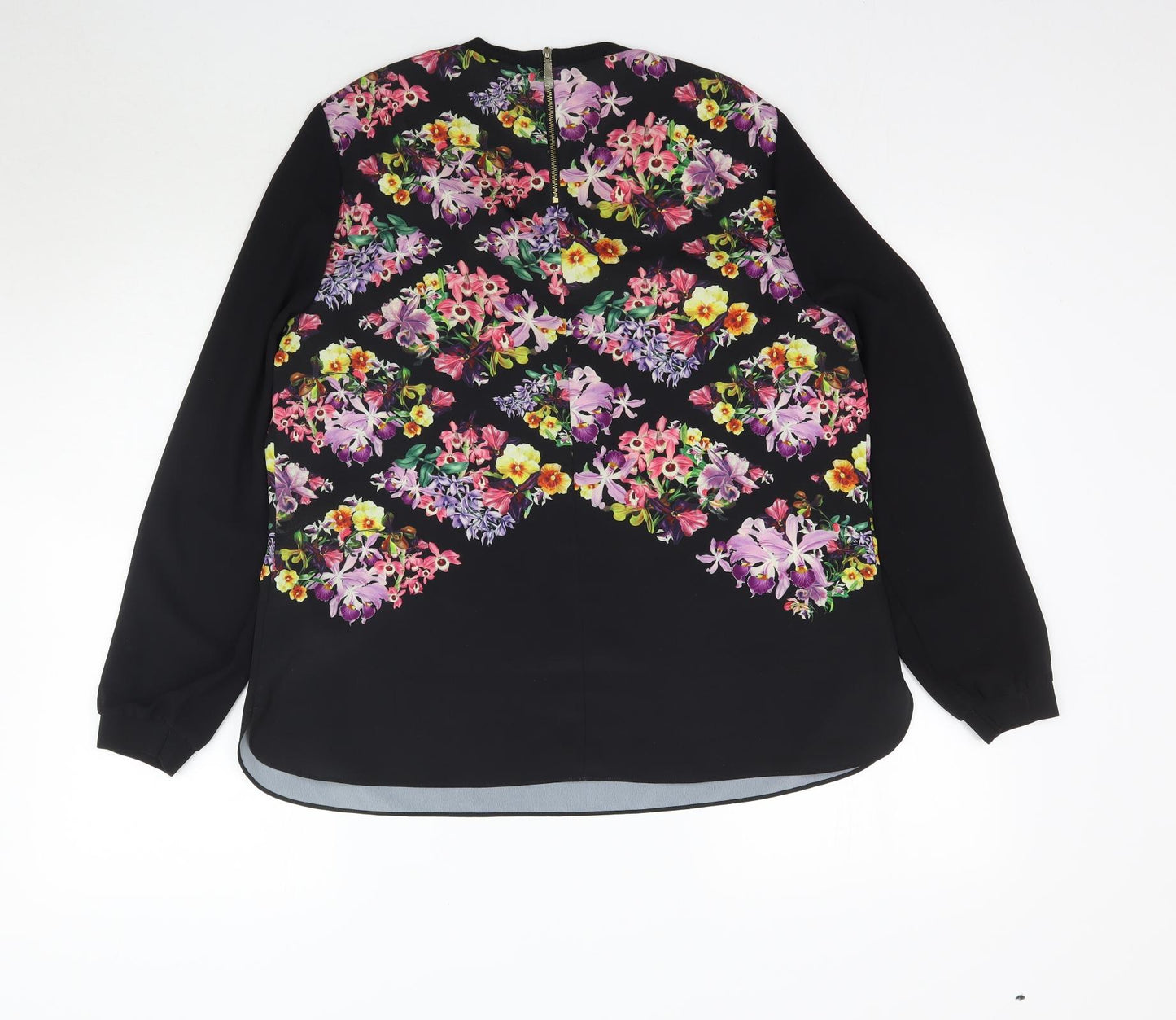 Ted Baker Womens Multicoloured Floral  Basic Blouse Size L
