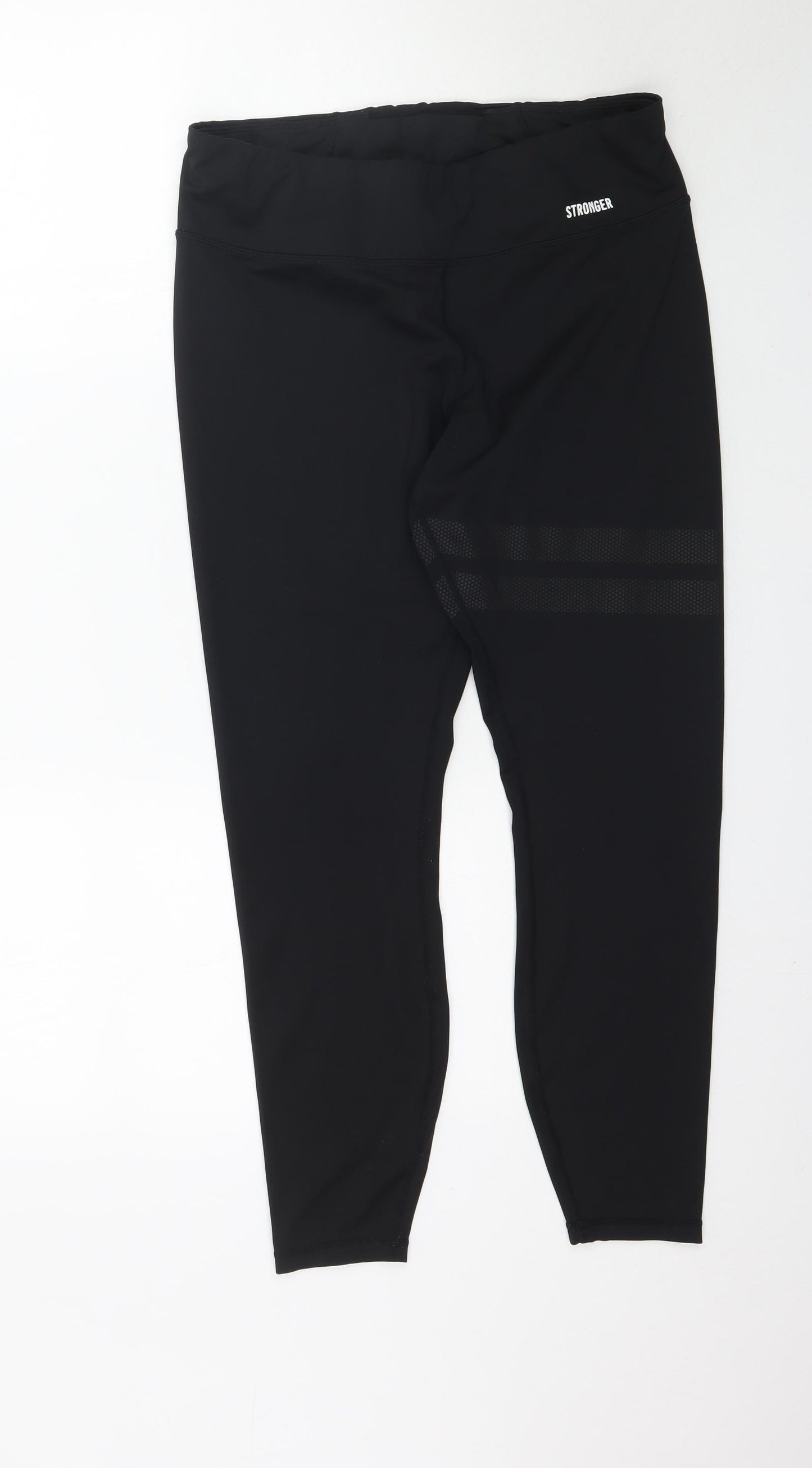 Stronger Womens Black   Compression Leggings Size XL L26 in