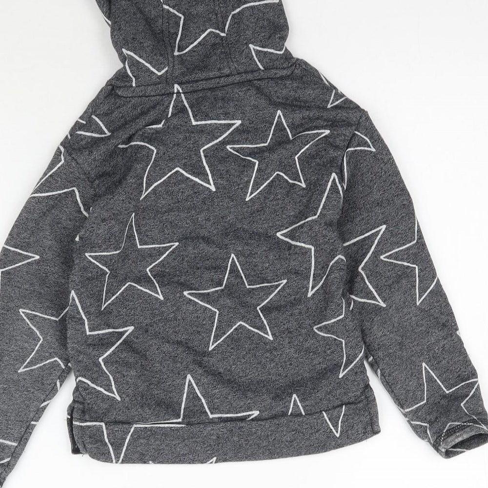 Marks and Spencer Boys Green   Pullover Hoodie Size 2-3 Years  - Star pattern