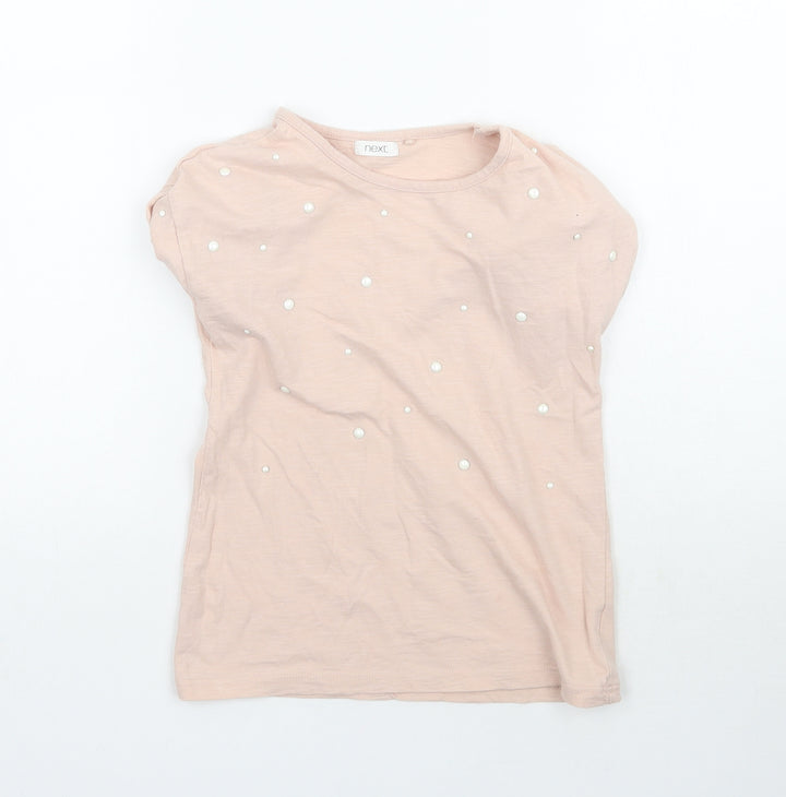 NEXT Girls Pink   Basic T-Shirt Size 5 Years