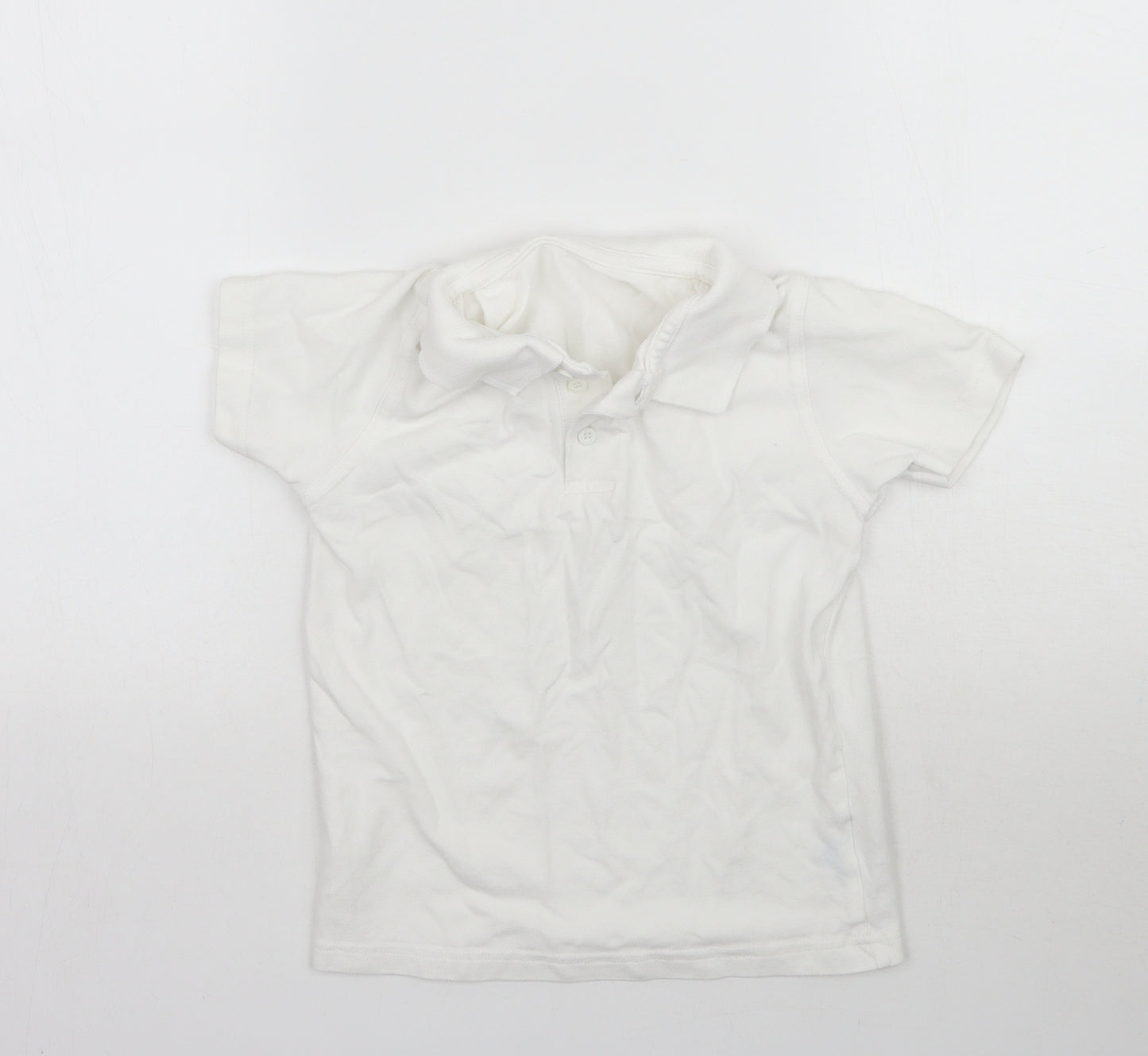 George Boys White   Basic Polo Size 6-7 Years