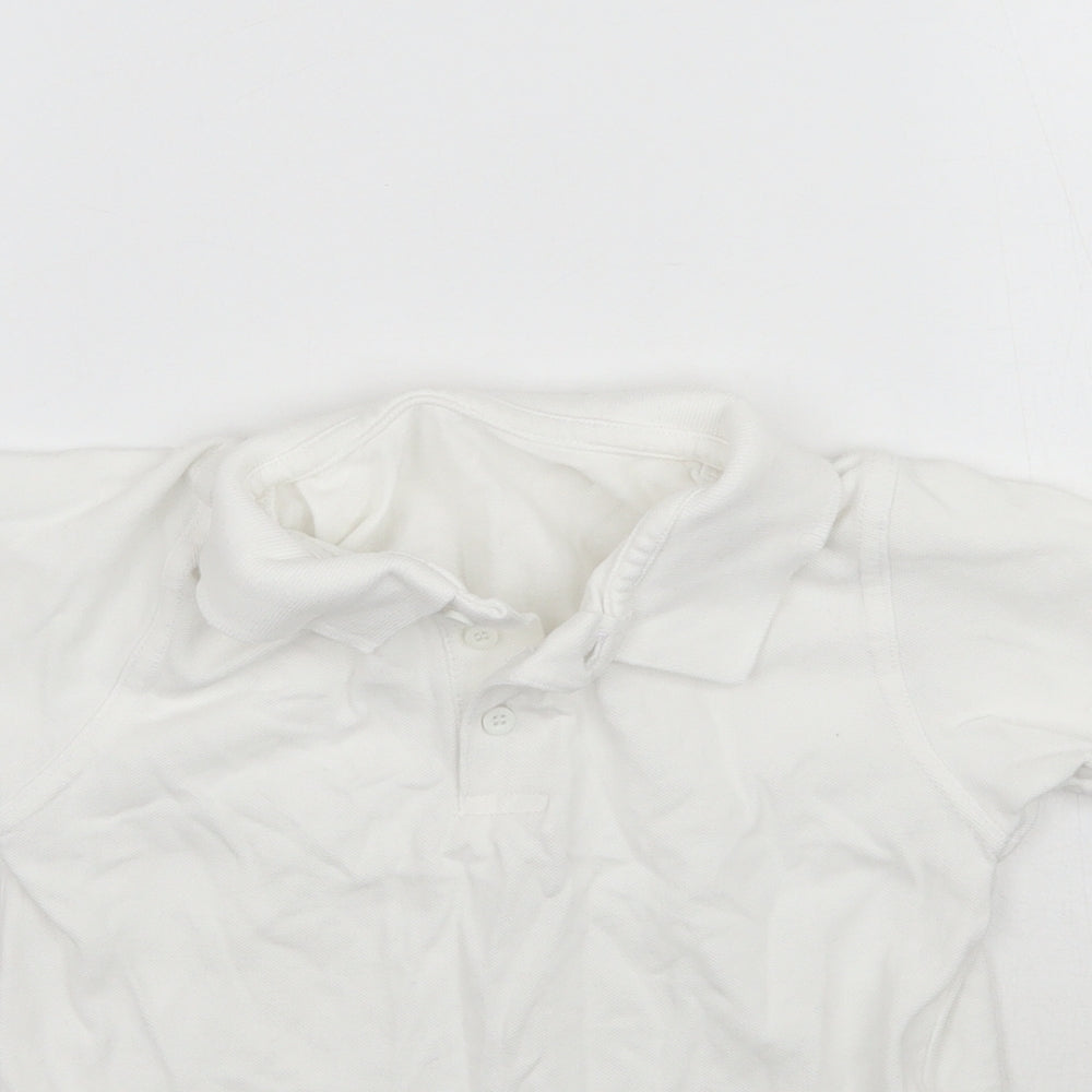 George Boys White   Basic Polo Size 6-7 Years