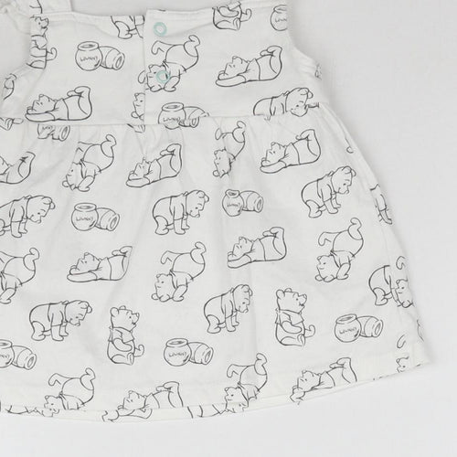 TU Girls White   A-Line  Size 6-9 Months  - Winnie the Pooh