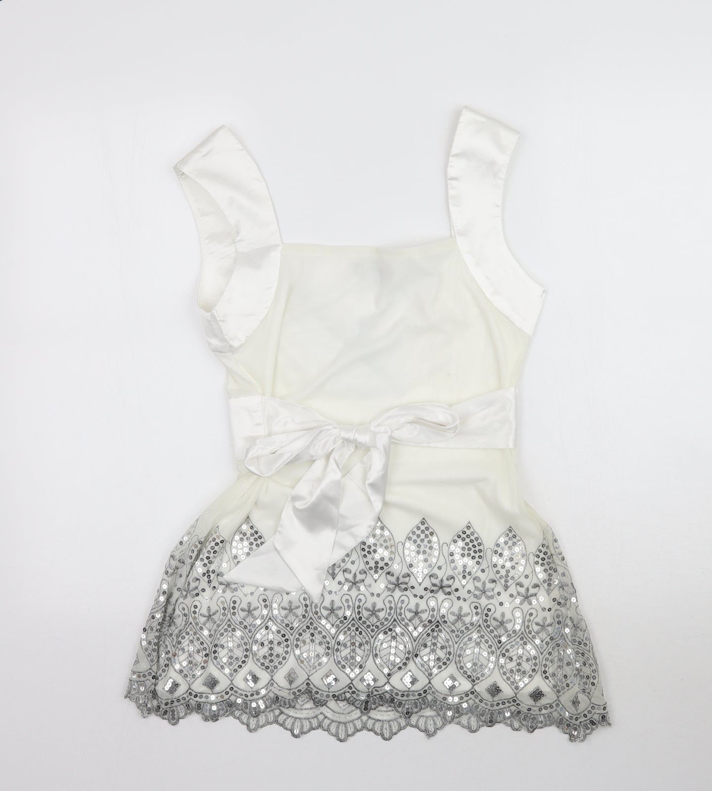 MkOne Womens White   Basic Blouse Size 10