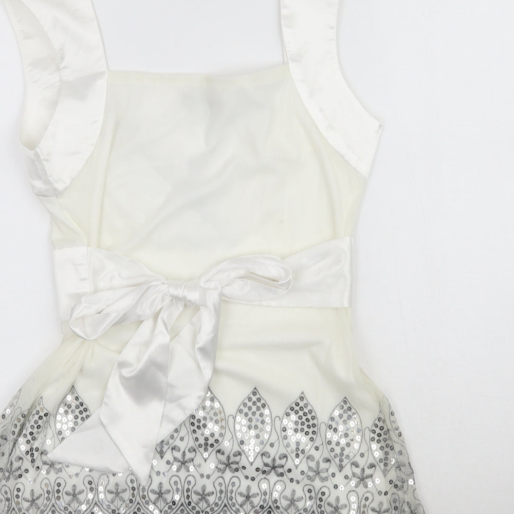 MkOne Womens White   Basic Blouse Size 10