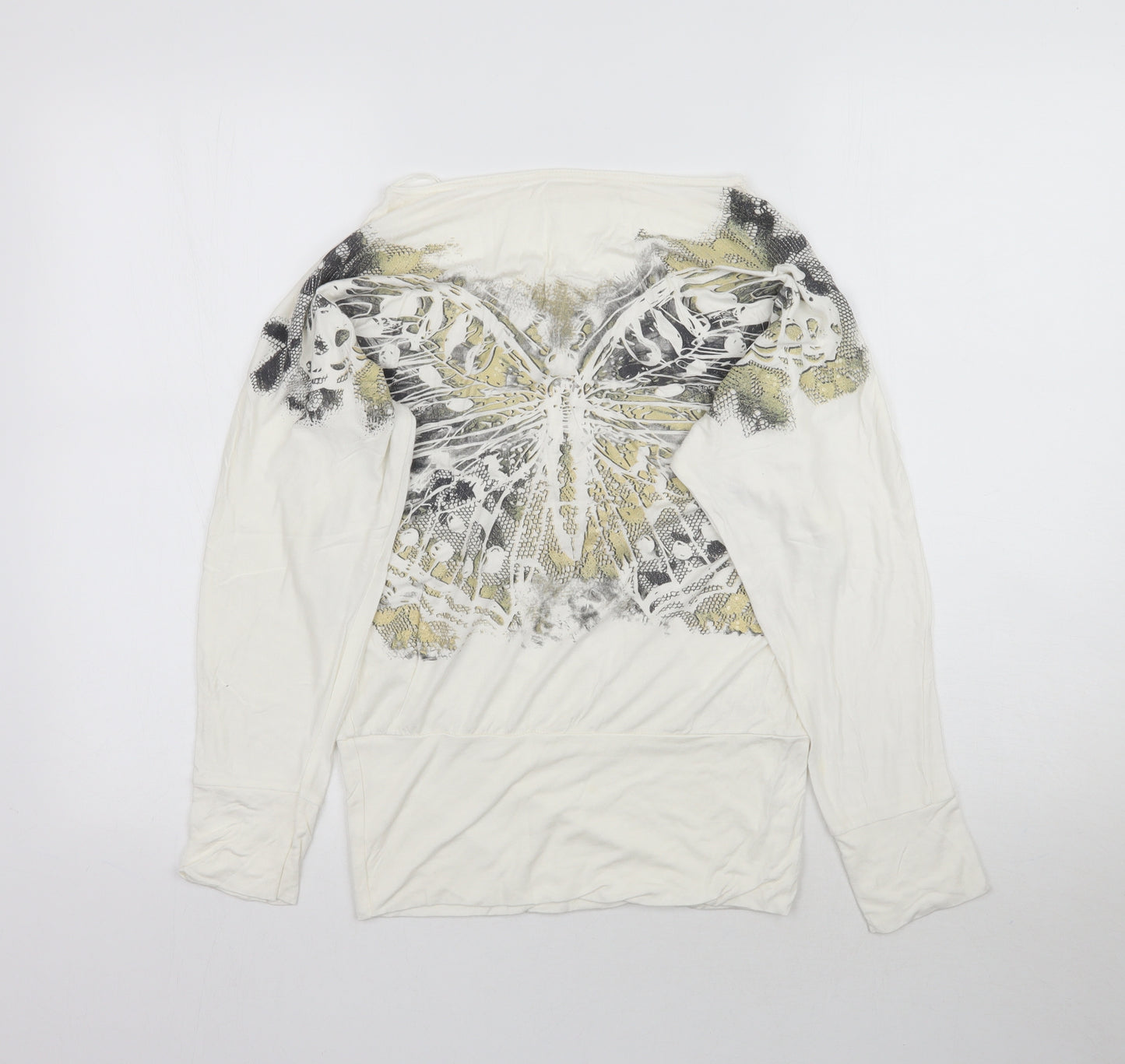 Preworn Womens Ivory   Basic T-Shirt Size L