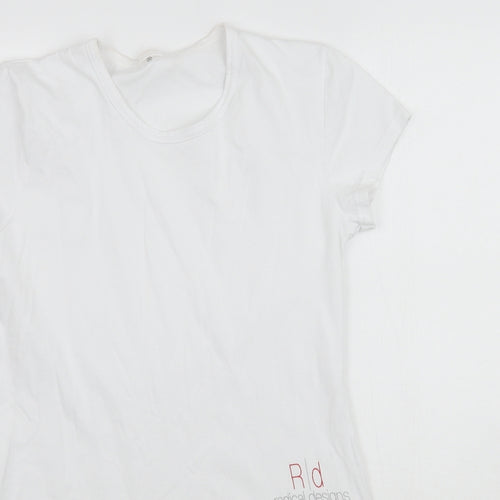 Preworn Womens White   Basic T-Shirt Size M