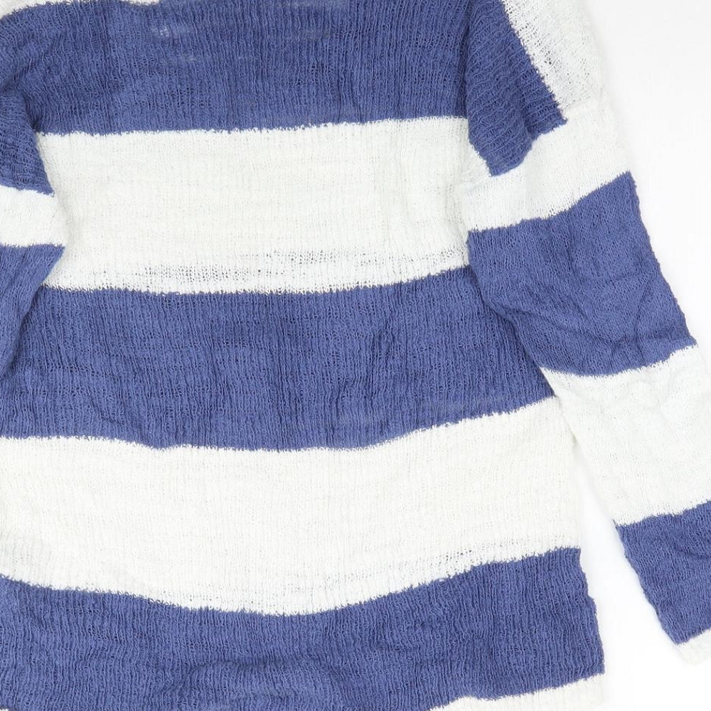 NEXT Womens Multicoloured Striped Knit Pullover Jumper Size 14