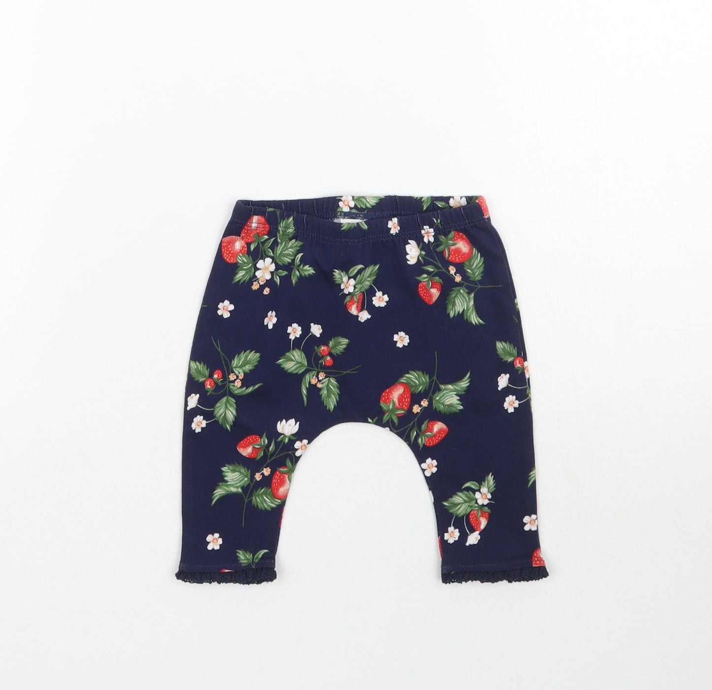 NEXT Girls Blue Flecked   Leggings Size 0-3 Months