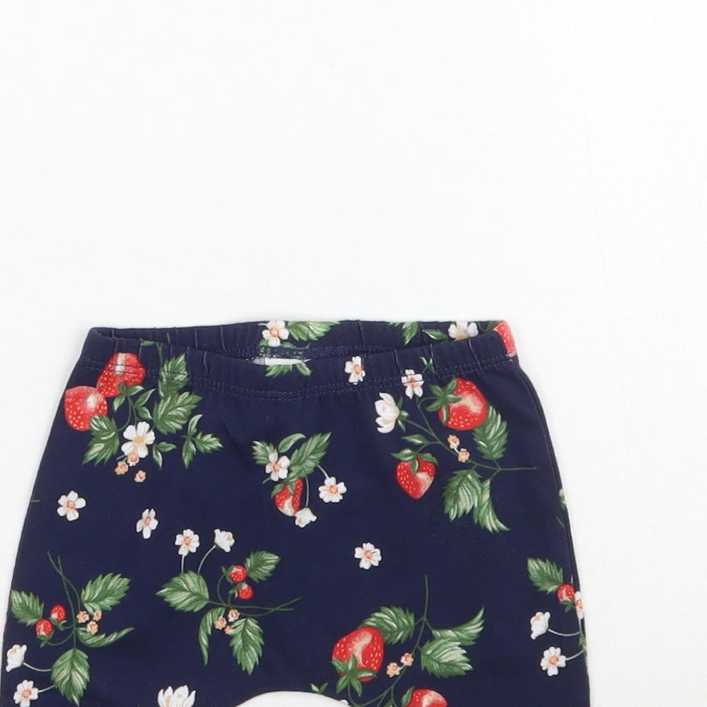 NEXT Girls Blue Flecked   Leggings Size 0-3 Months