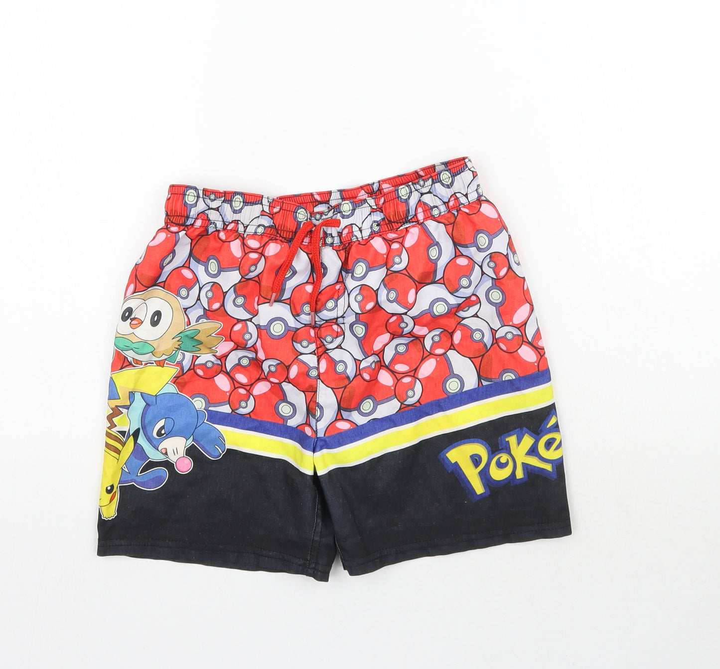 George Boys Multicoloured   Sweat Shorts Size 7-8 Years - Pokemon Swimming shorts