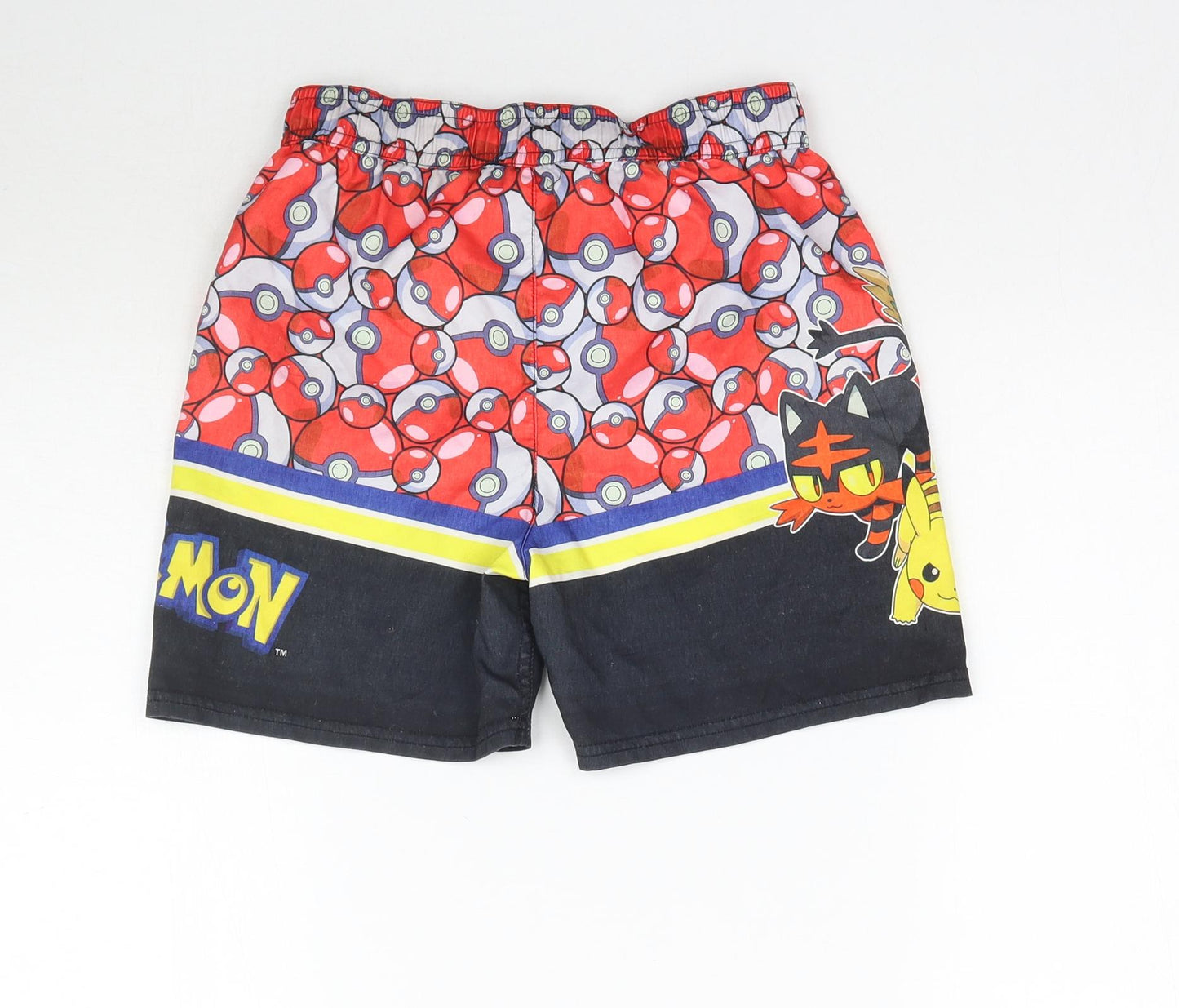 George Boys Multicoloured   Sweat Shorts Size 7-8 Years - Pokemon Swimming shorts
