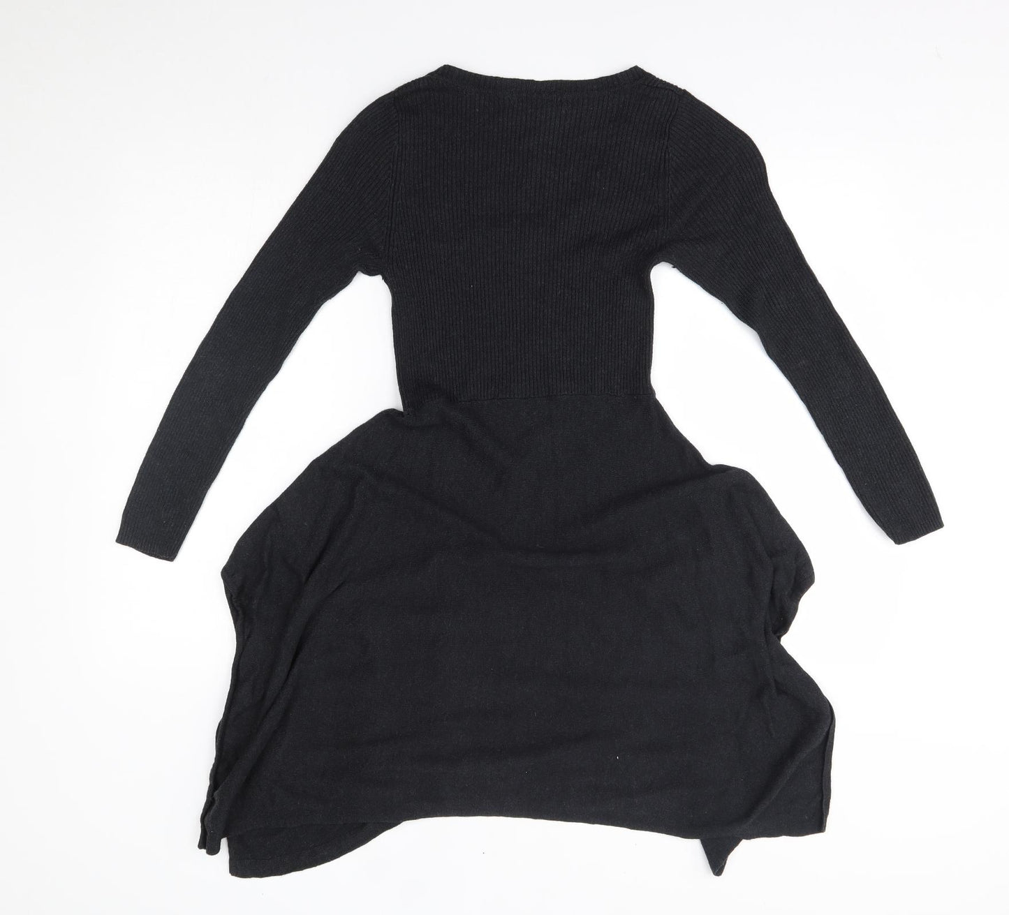 M&S Womens Black   Jumper Dress  Size 8