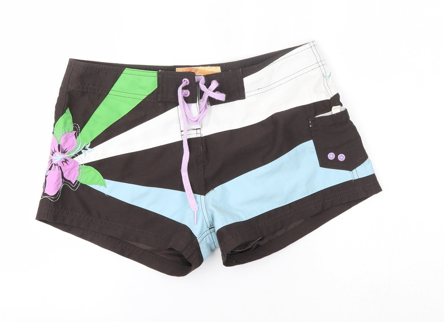 Billabong Womens Multicoloured   Mom Shorts Size 2 - boy fit