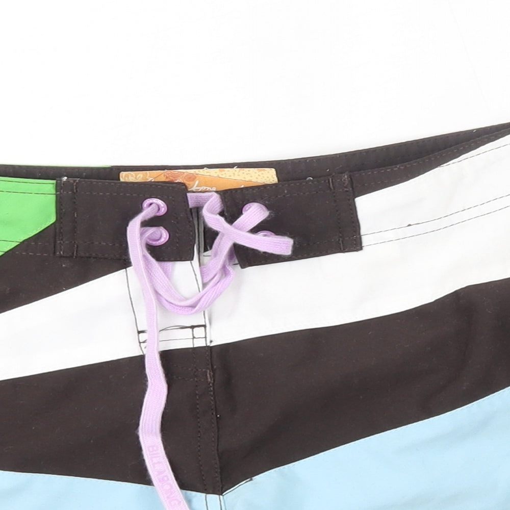 Billabong Womens Multicoloured   Mom Shorts Size 2 - boy fit
