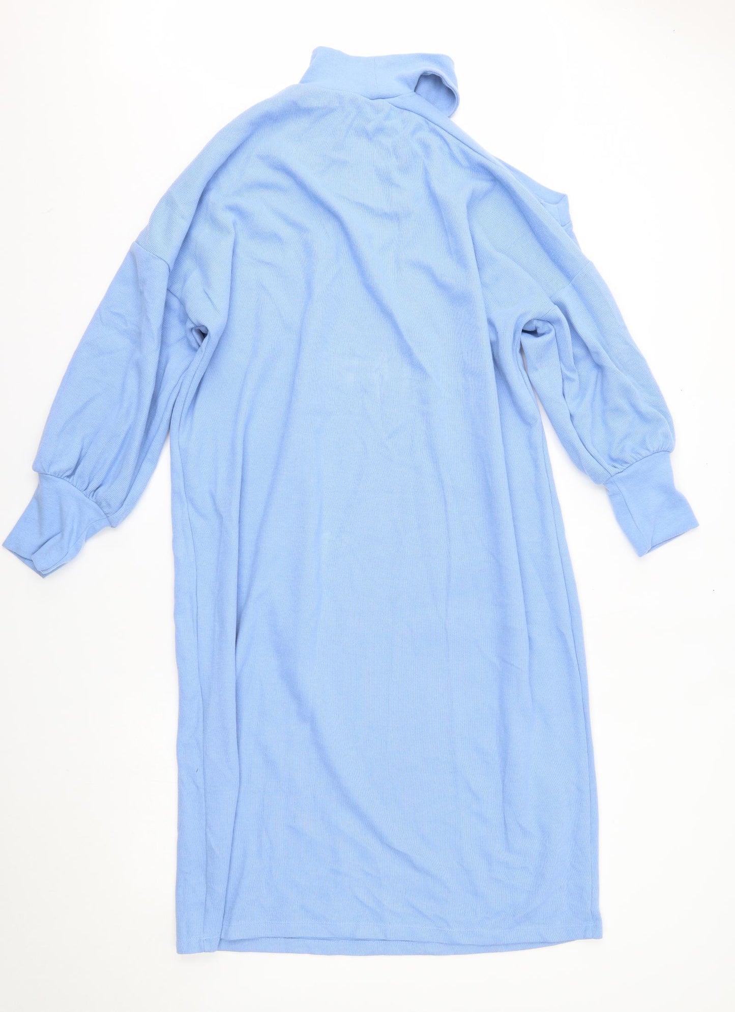 ASOS Womens Blue   Jumper Dress  Size 18  - one shouder slit