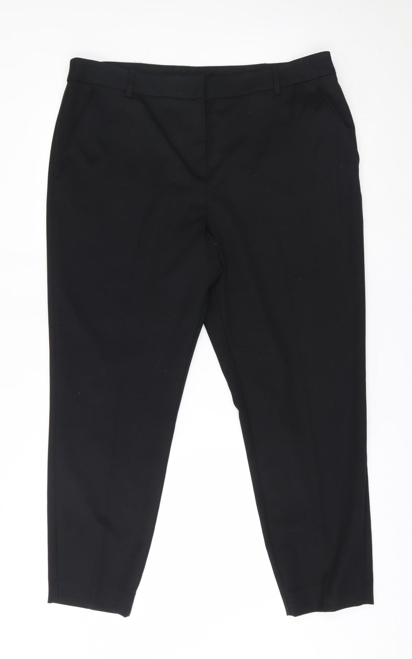 TU Womens Black   Trousers  Size 16 L25 in