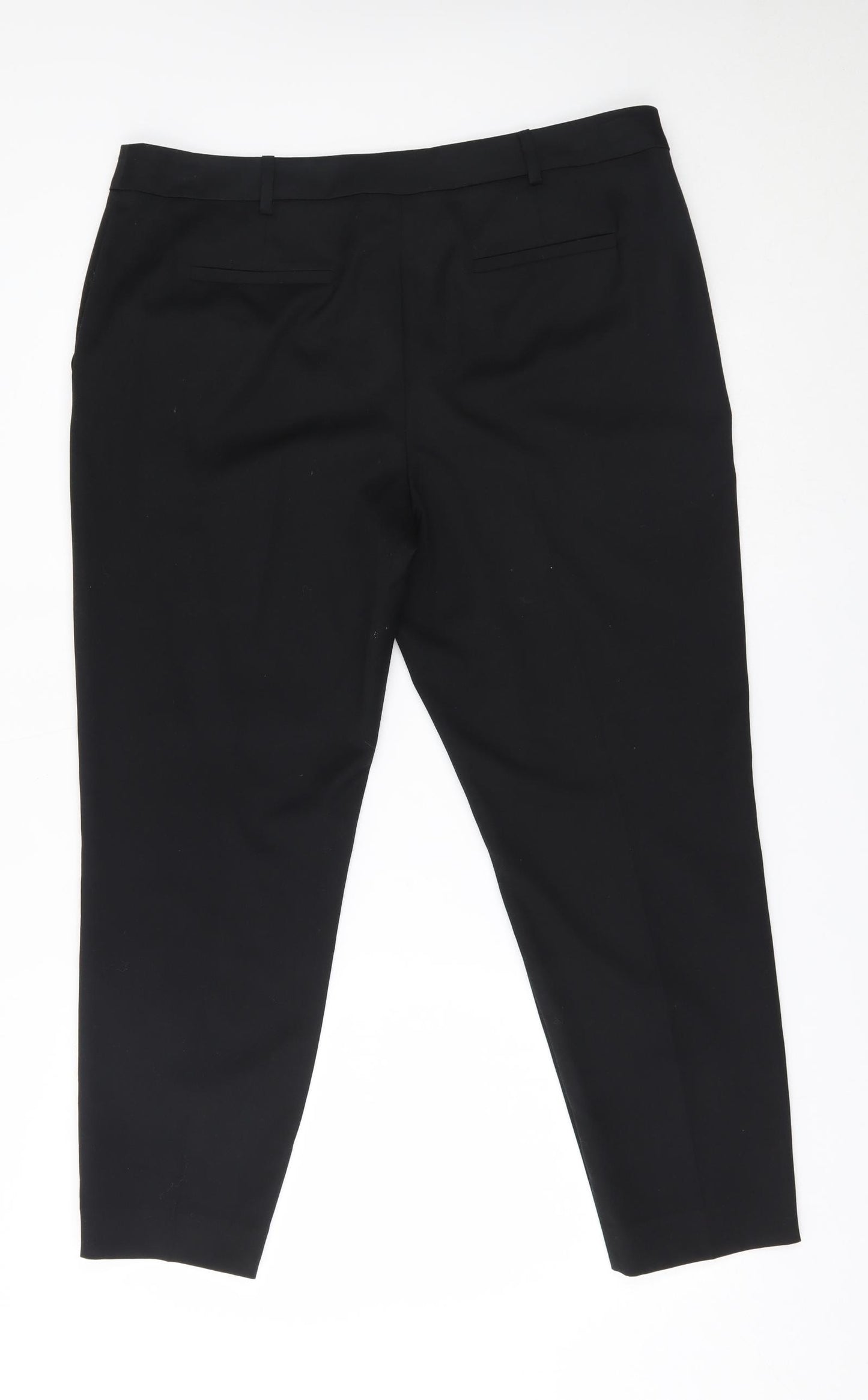 TU Womens Black   Trousers  Size 16 L25 in