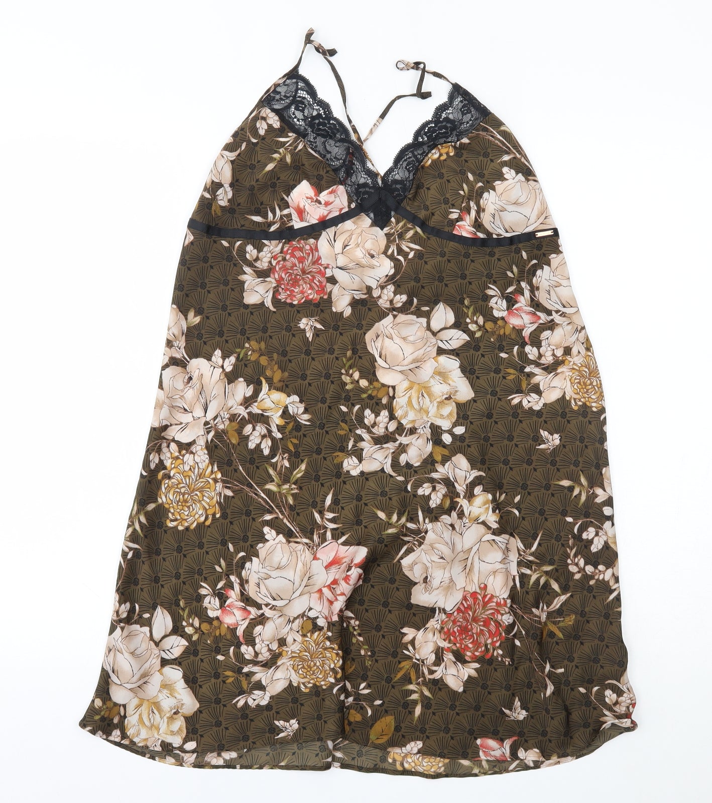 Autograph Womens Brown Floral   Dress Size 12
