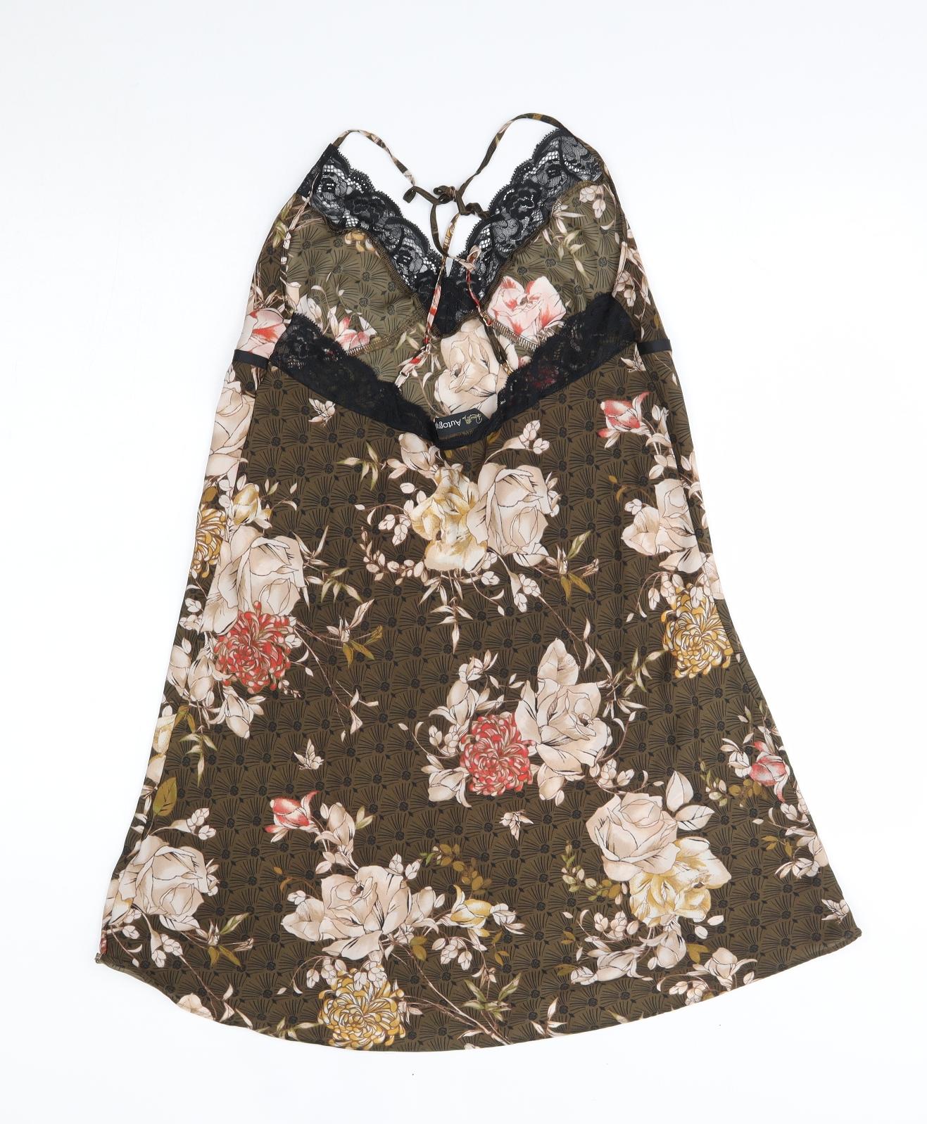 Autograph Womens Brown Floral   Dress Size 12