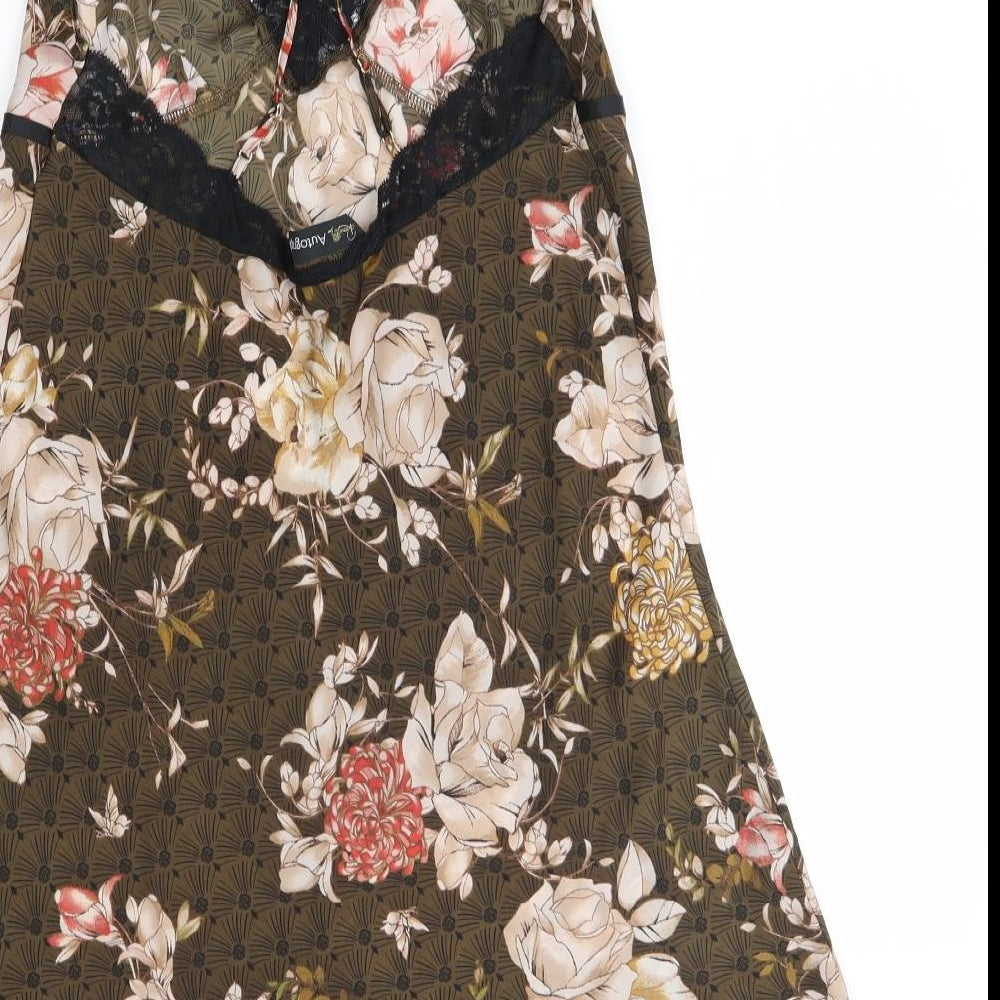 Autograph Womens Brown Floral   Dress Size 12