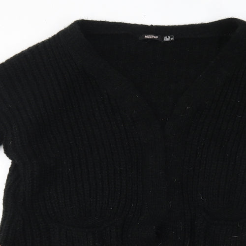 Misspap Womens Black   Cardigan Jumper Size 8
