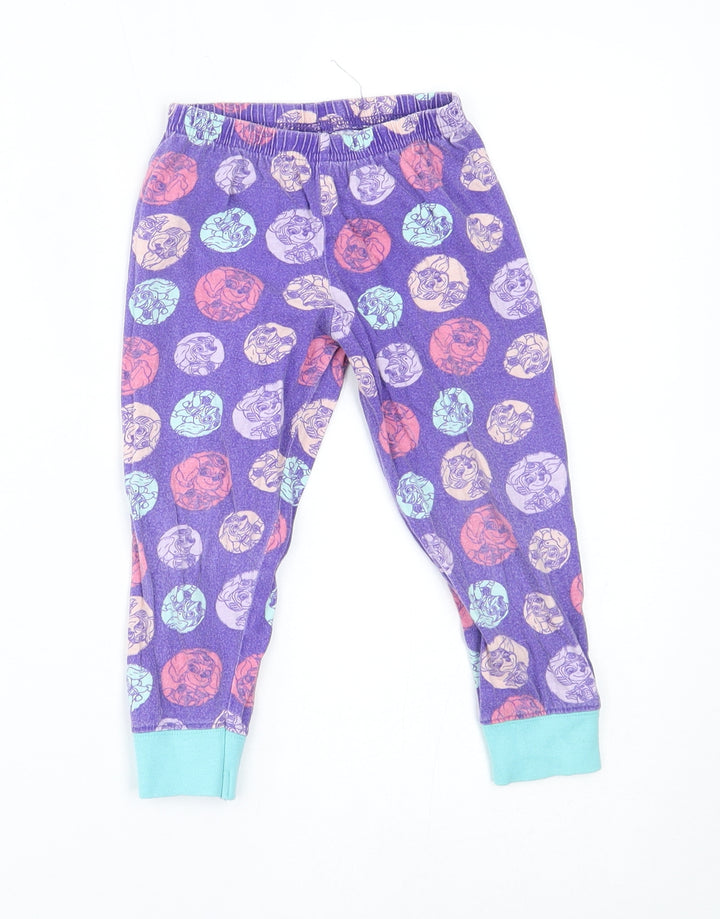 Nickelodeon Girls Purple Pyjama Pants Size 2-3 Years
