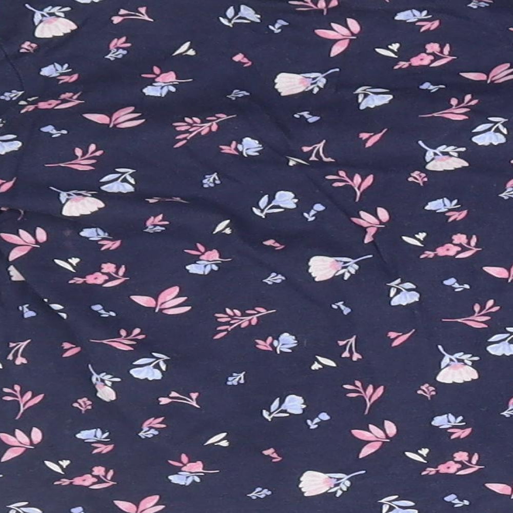George Girls Blue Floral   Pyjama Top Size 2-3 Years