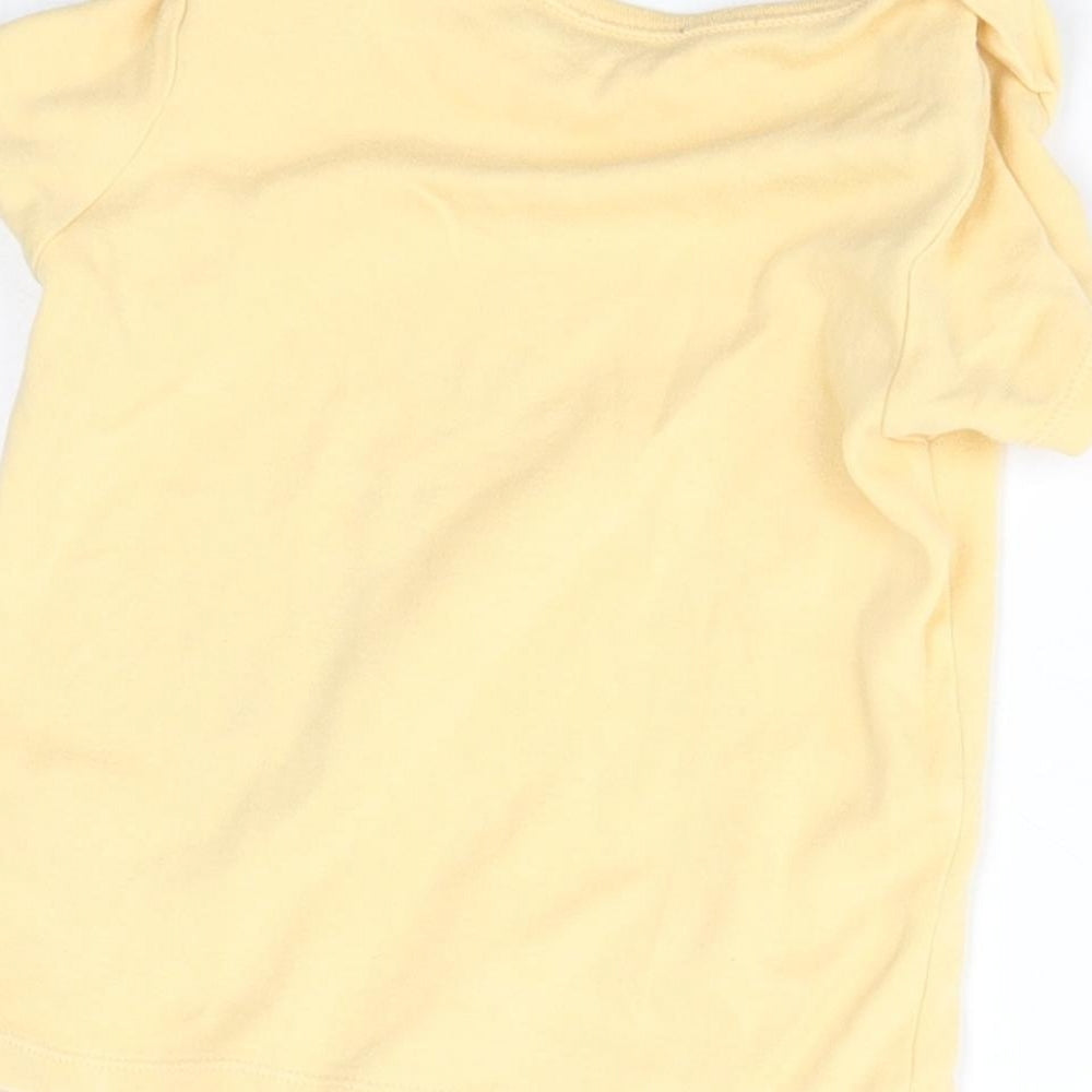 Nutmeg Girls Yellow    Pyjama Top Size 2-3 Years  - matching set