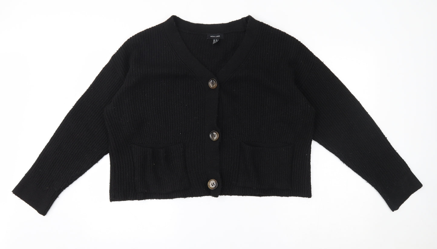 New Look Womens Black   Cardigan Jumper Size M