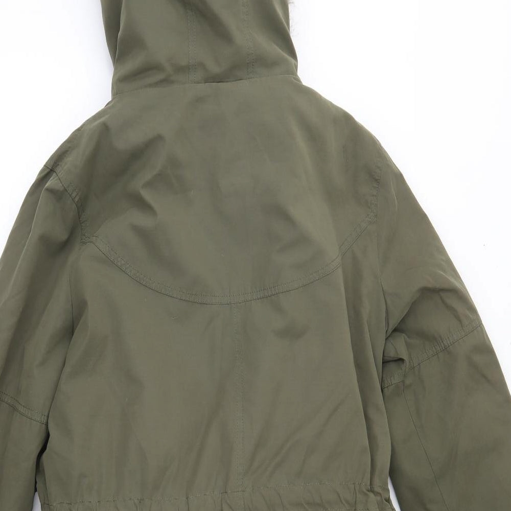 Oasis Womens Green   Parka Coat Size L