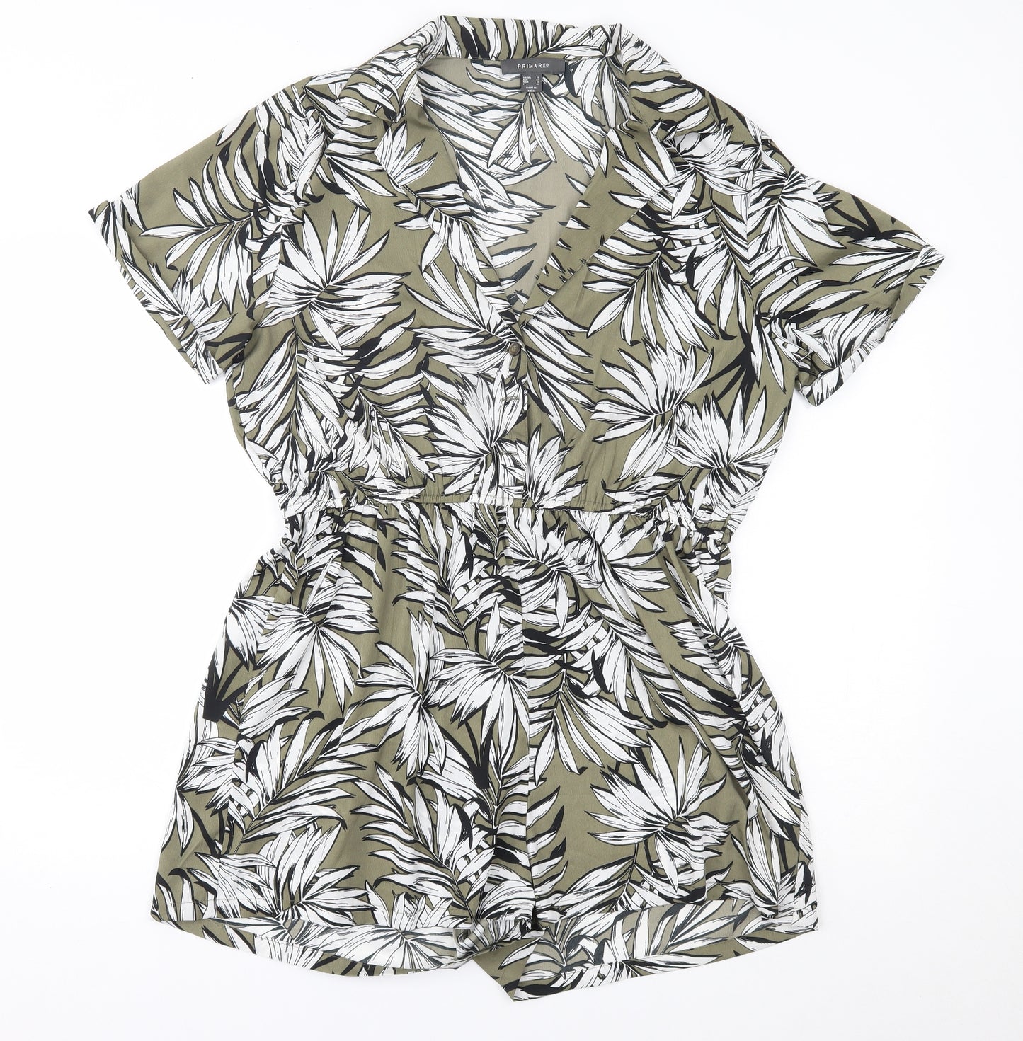 Primark Womens Green Flecked  Romper One-Piece Size 16