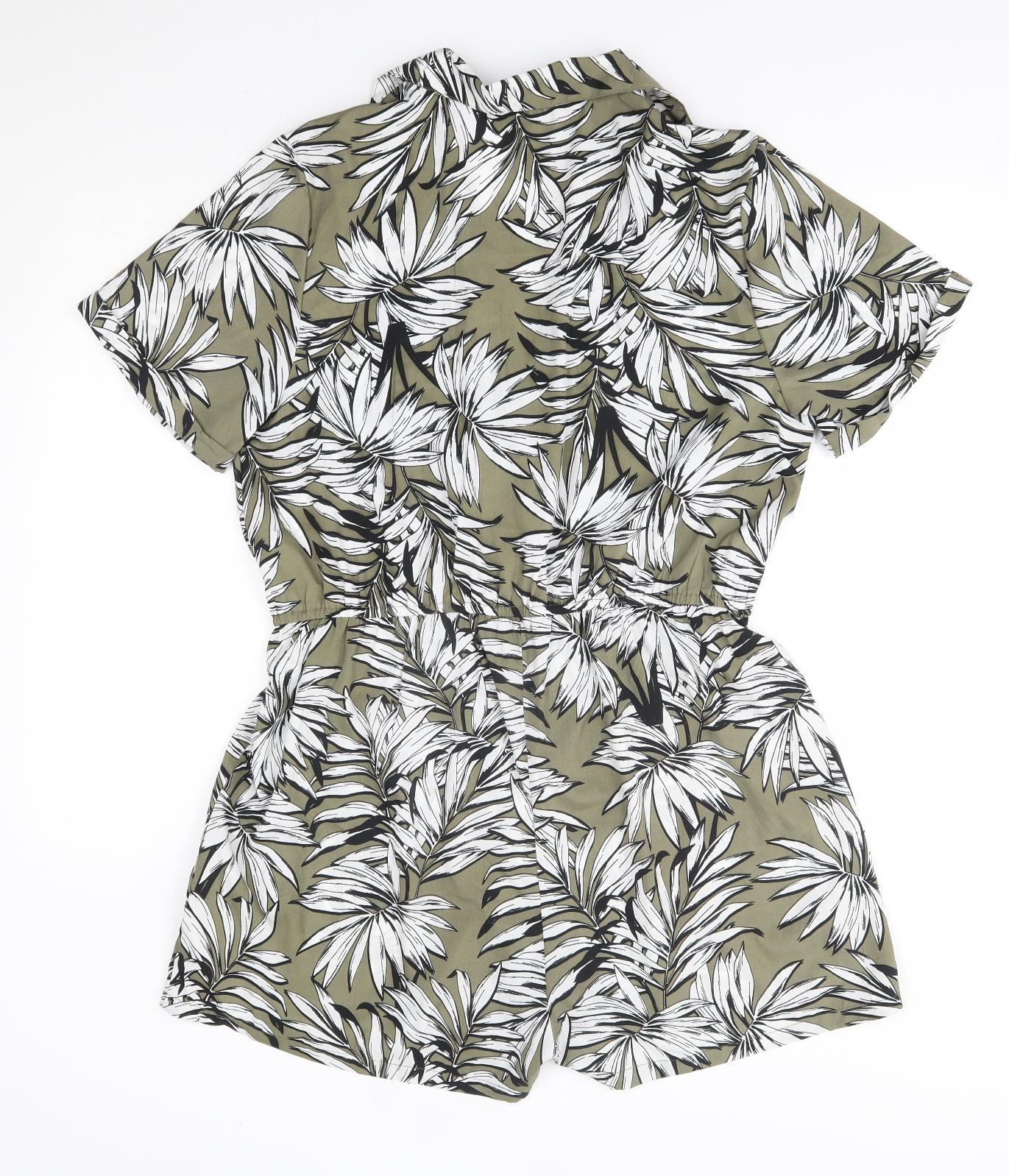 Primark Womens Green Flecked  Romper One-Piece Size 16