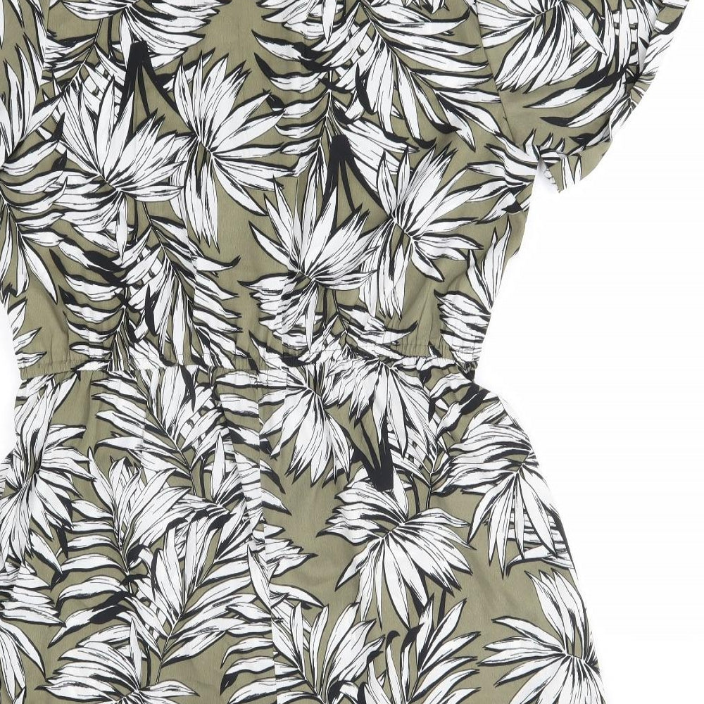 Primark Womens Green Flecked  Romper One-Piece Size 16