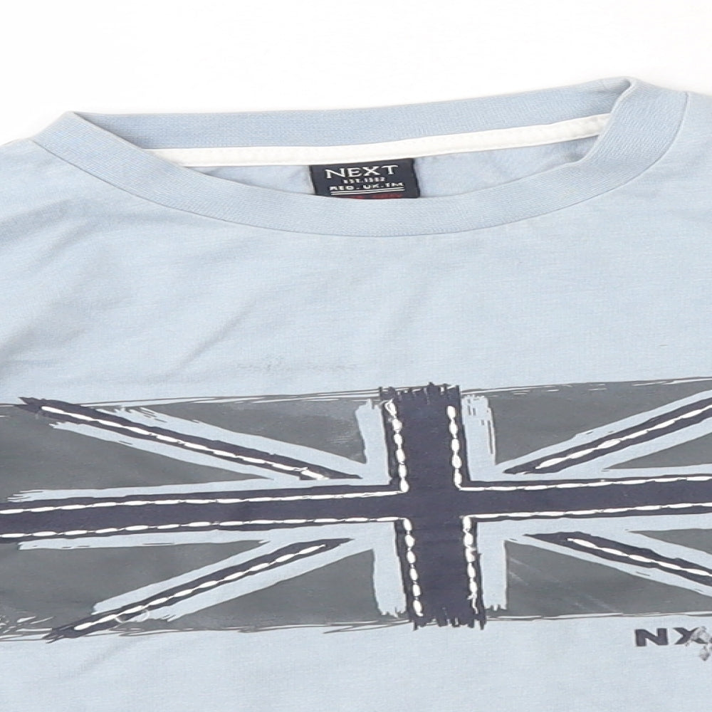 NEXT Boys Blue   Basic T-Shirt Size 6 Years  - union jack