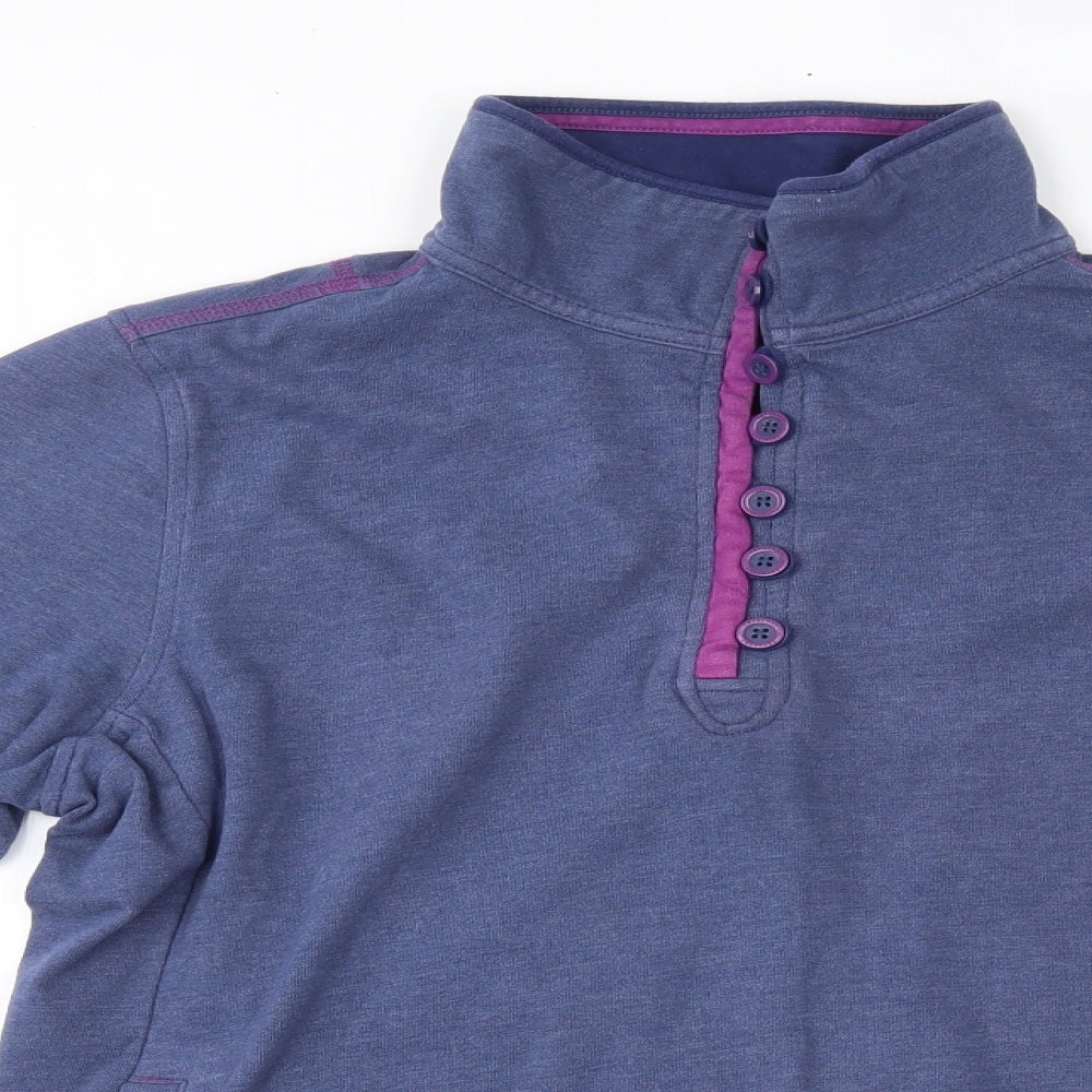 tayberry Womens Blue   Pullover Sweatshirt Size M