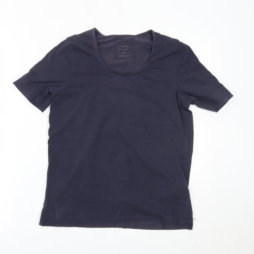 Bianca Womens Blue   Basic T-Shirt Size 12