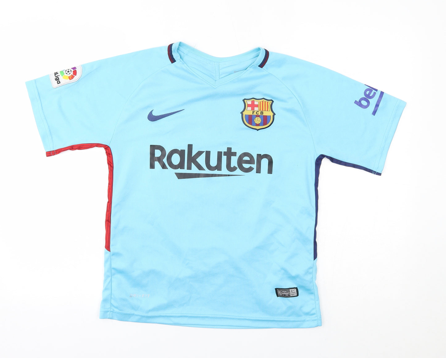 Nike Boys Blue   Basic T-Shirt Size 16 Years  - FCB 10 Messi