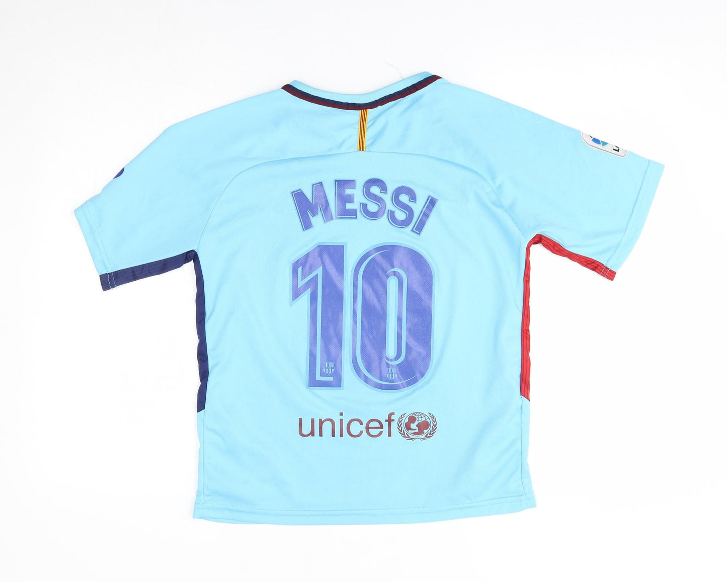 Nike Boys Blue   Basic T-Shirt Size 16 Years  - FCB 10 Messi