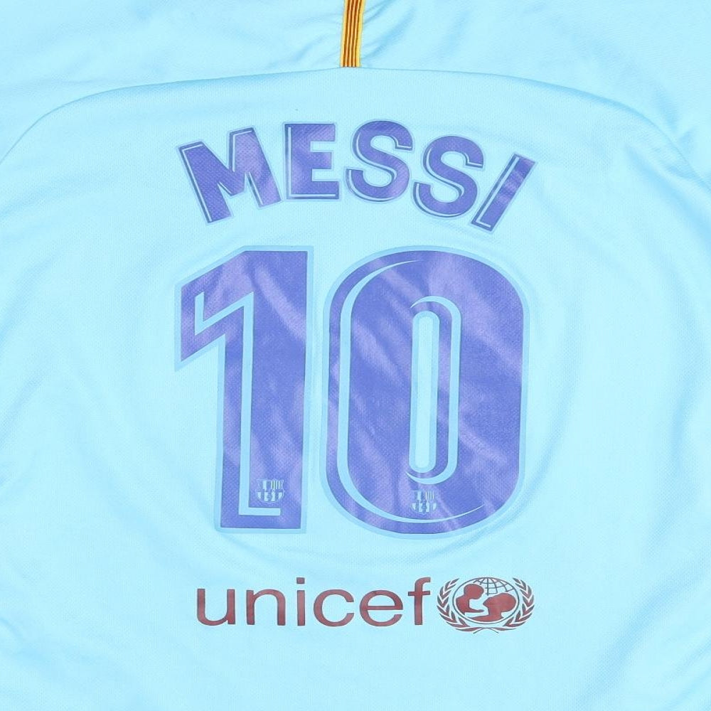 Nike Boys Blue   Basic T-Shirt Size 16 Years  - FCB 10 Messi