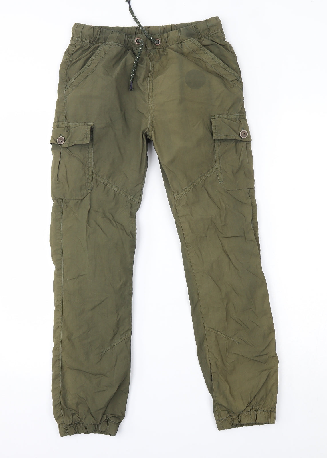 Nutmeg Boys Green   Capri Trousers Size 11-12 Years