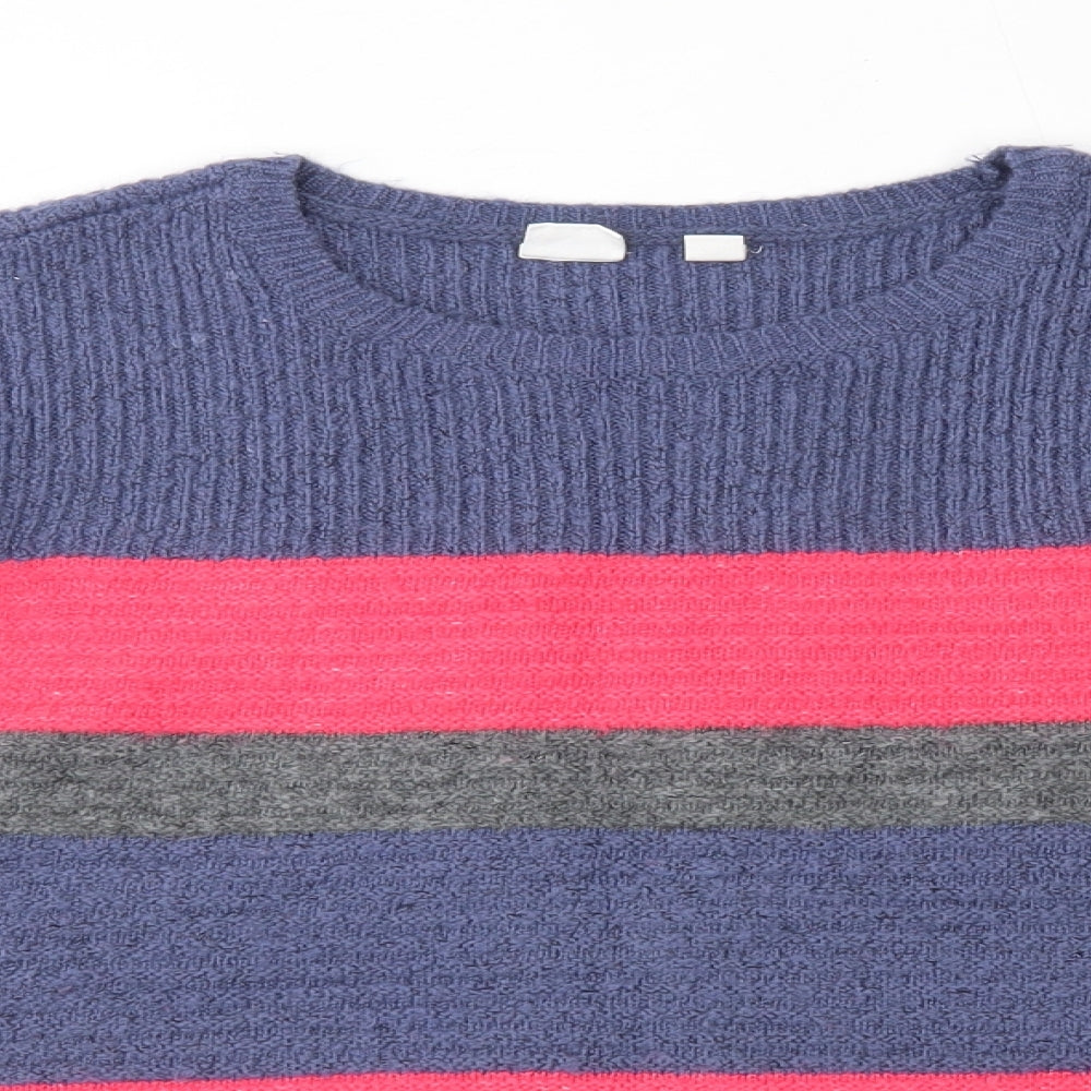 Gap Girls Pink Striped  Pullover Jumper Size 13-14 Years