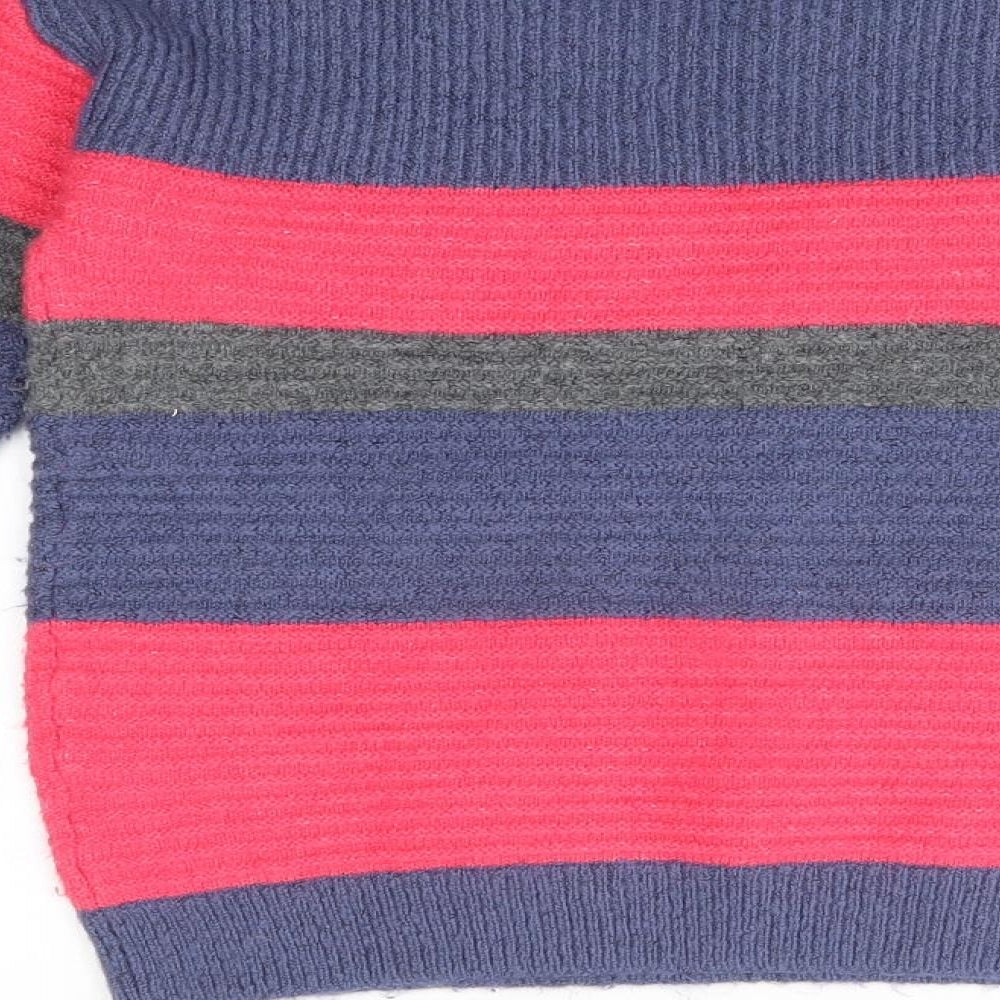Gap Girls Pink Striped  Pullover Jumper Size 13-14 Years