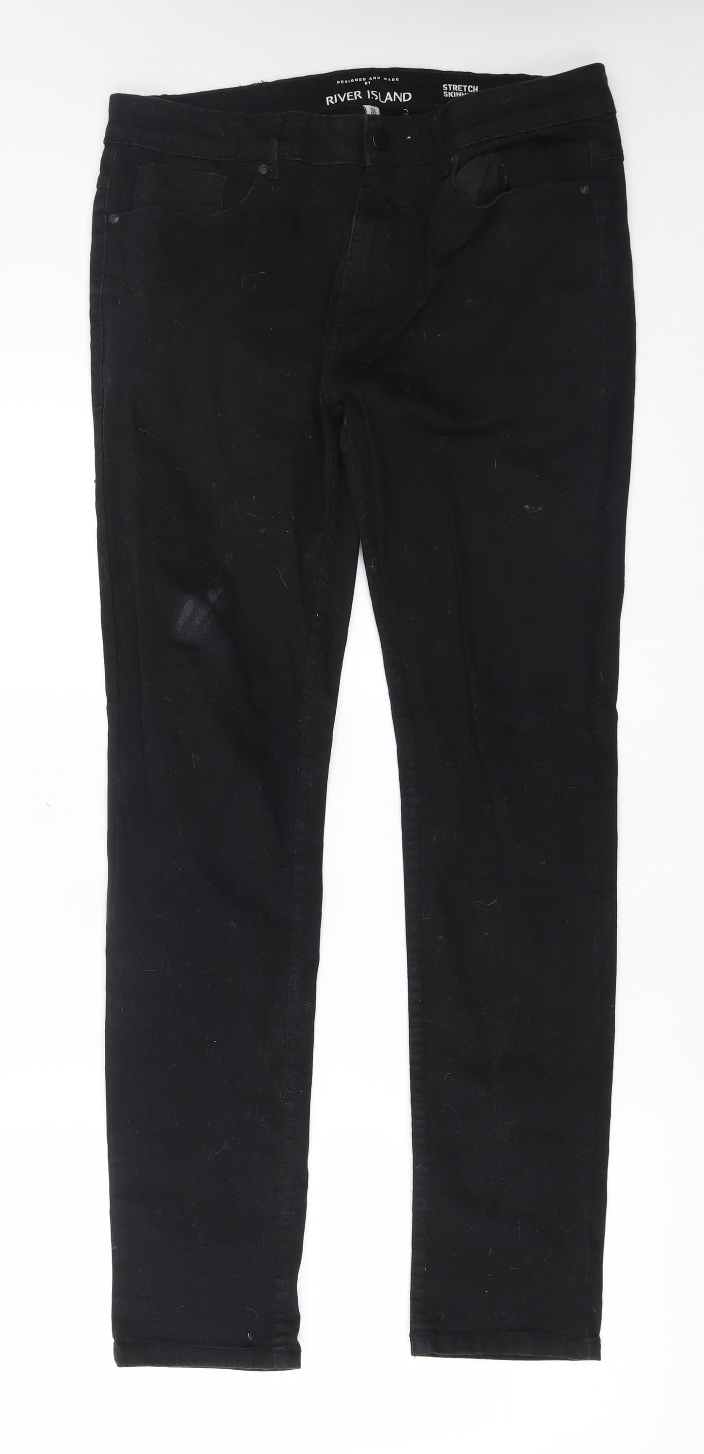 River Island Mens Black   Skinny Jeans Size 32 L32 in