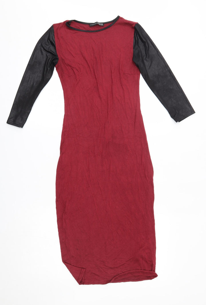 Atmosphere Womens Red A-Line Size 8
