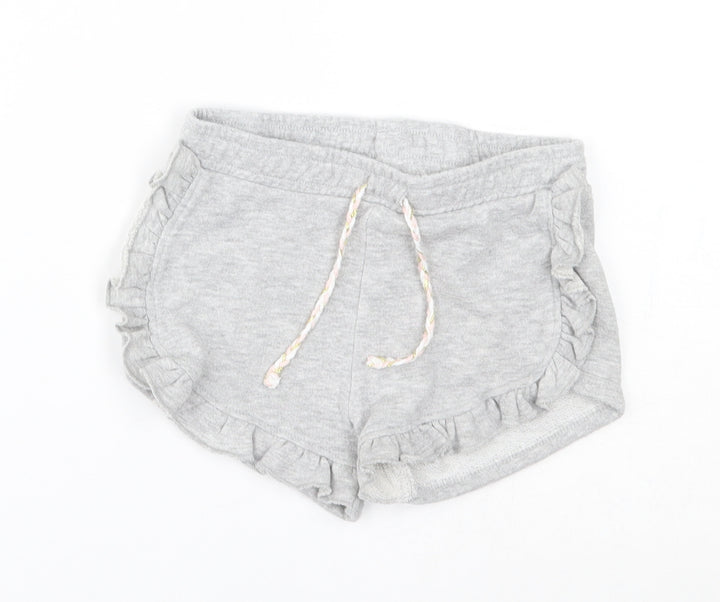 Matalan Girls Grey   Sweat Shorts Size 5 Years -